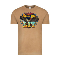 Vintage Camel lets get lit america eagle Vintage Tee - NancyCooperArtShop