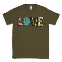 Army Green love christmas gemstone Classic Tee - AdoDesignShop