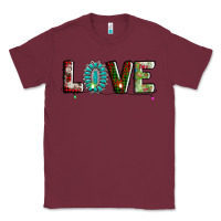 Burgundy love christmas gemstone Classic Tee - AdoDesignShop