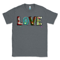 Charcoal Heather love christmas gemstone Classic Tee - AdoDesignShop