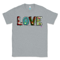 Heather Grey love christmas gemstone Classic Tee - AdoDesignShop