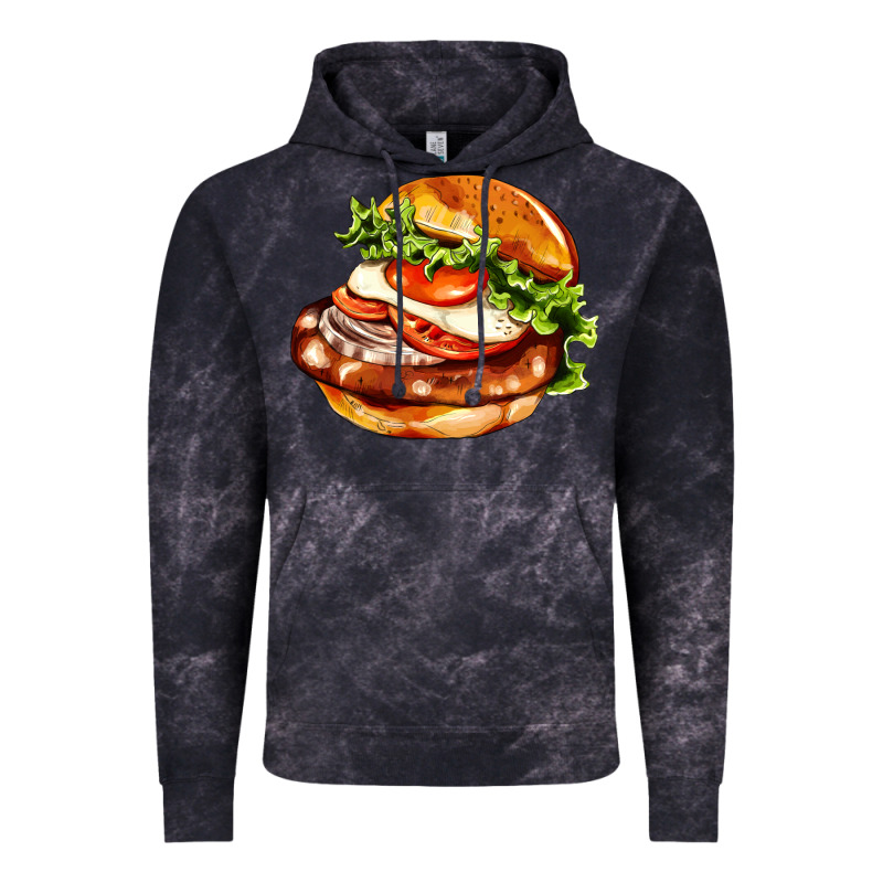 American Hamburger Vintage Hoodie by AdoDesignShop | Teevron
