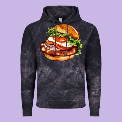 American Hamburger Vintage Hoodie Designed By Adodesignshop
