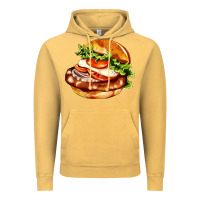 Vintage Mustard American hamburger Vintage Hoodie - AdoDesignShop