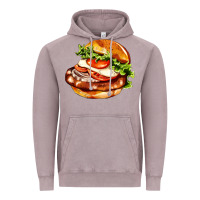 Vintage Zinc American hamburger Vintage Hoodie - AdoDesignShop