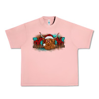 Salmon christmas mom highland cow Urban Heavy Tee - BarkalooDesign
