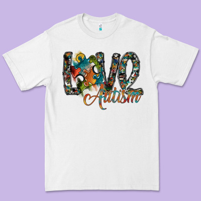 Love Autism Premium Tee Designed By Sublimationcraftshop