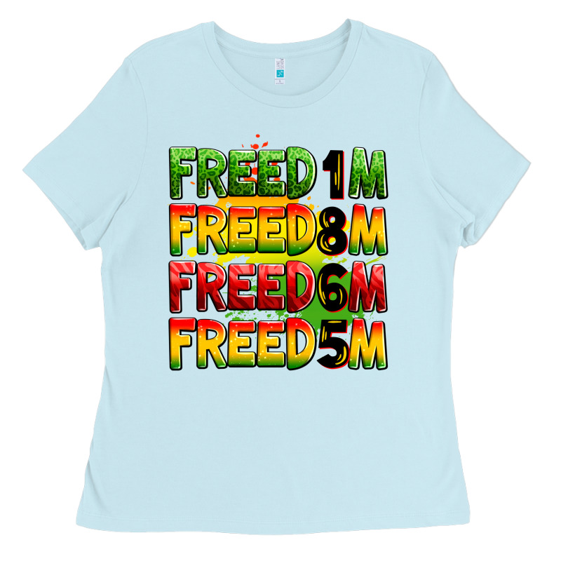 Freedom Freedom Freedom Freedom 1865 Ladies Tee by Zillion Design Studio | Teevron