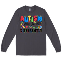 Smoke autism seeing the world differently Long Sleeve Tee - MaliasSmallBusiness