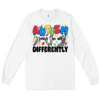 White autism seeing the world differently Long Sleeve Tee - MaliasSmallBusiness