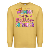 Antique Gold mommy of the birthday princess Premium Sweatshirt - NancyCooperArtShop