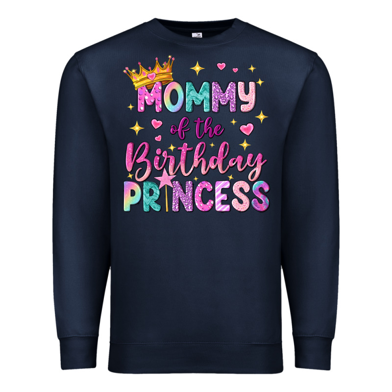 Mommy Of The Birthday Princess Premium Sweatshirt by NancyCooperArtShop | Teevron