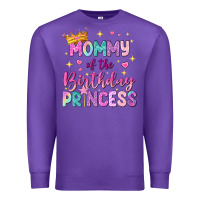 Purple mommy of the birthday princess Premium Sweatshirt - NancyCooperArtShop