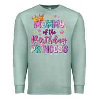 Seafoam mommy of the birthday princess Premium Sweatshirt - NancyCooperArtShop
