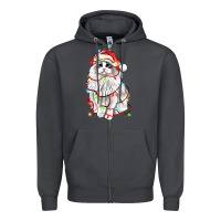 Smoke christmas ragdoll cat Zipper Hoodie - LillyAllenDesigns