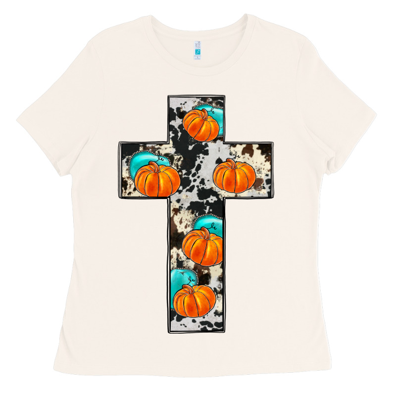 Pumpkin Cross Ladies Tee by JahusDesignShop | Teevron