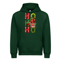 Forest Green ho ho ho gnomes fa Urban Hoodie - FaDigitalArtStudio