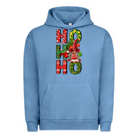 Pigment Pebble Blue ho ho ho gnomes fa Urban Hoodie - FaDigitalArtStudio