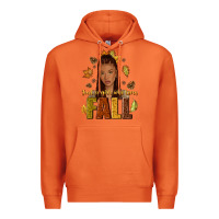 Carrot Just a girl who loves Fall afro woman Premium Hoodie - NancyCooperArtShop