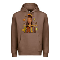 Chestnut Just a girl who loves Fall afro woman Premium Hoodie - NancyCooperArtShop