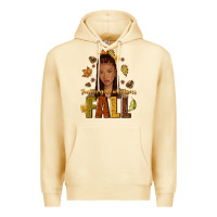 Pina Colada Just a girl who loves Fall afro woman Premium Hoodie - NancyCooperArtShop