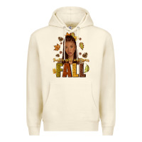 Sandshell Just a girl who loves Fall afro woman Premium Hoodie - NancyCooperArtShop