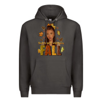 Smoke Just a girl who loves Fall afro woman Premium Hoodie - NancyCooperArtShop