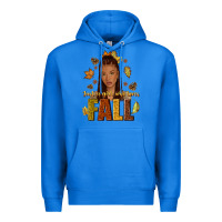 True Royal Just a girl who loves Fall afro woman Premium Hoodie - NancyCooperArtShop