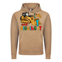 Vintage Coffee i'm 1 and digging it Vintage Hoodie - Artiststas