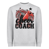 Heather Grey cheer coach Heavyweight Sweatshirt - MaliasSmallBusiness