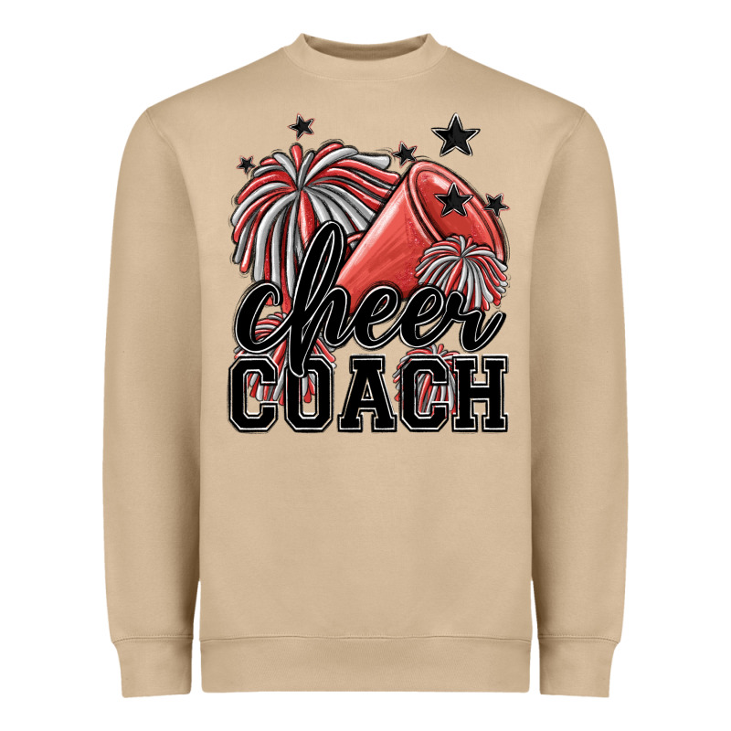 Cheer Coach Heavyweight Sweatshirt by MaliasSmallBusiness | Teevron