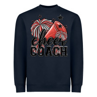 Navy cheer coach Heavyweight Sweatshirt - MaliasSmallBusiness