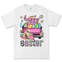 White Bunny Happy Easter truck Easter Day Premium Tee - Neo Western