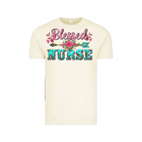 Vintage Arctic western blessed nurse pink floral arrow Vintage Tee - BarkalooDesign