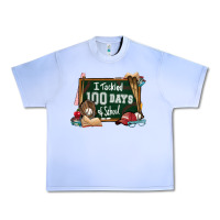 I Tacked 100 Days School Baseball Urban Heavy Tee | Teevron