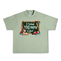 Oil Green I tacked 100 days school Baseball Urban Heavy Tee - NancyCooperArtShop