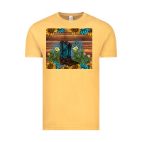 Vintage Mustard boot cactus sunflower gemstone Vintage Tee - AdoDesignShop