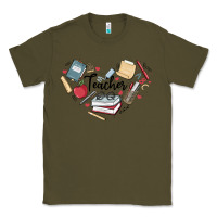 Army Green teacher Classic Tee - MaliasSmallBusiness