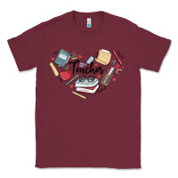 Burgundy teacher Classic Tee - MaliasSmallBusiness