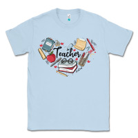 Dusty Blue teacher Classic Tee - MaliasSmallBusiness