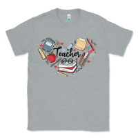 Heather Grey teacher Classic Tee - MaliasSmallBusiness