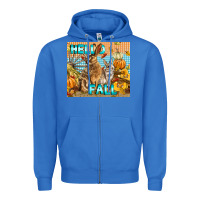 True Royal Hello Fall Zipper Hoodie - LillyAllenDesigns
