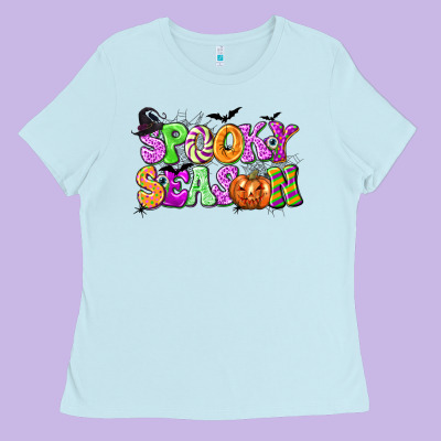 Spooky Season Ladies Tee Designed By Texasbilliewilder