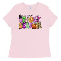 Bubblegum Pink Spooky Season Ladies Tee - texasbilliewilder