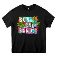 Black sun salt sand summer Heavy Core Tee - Zillion Design Studio