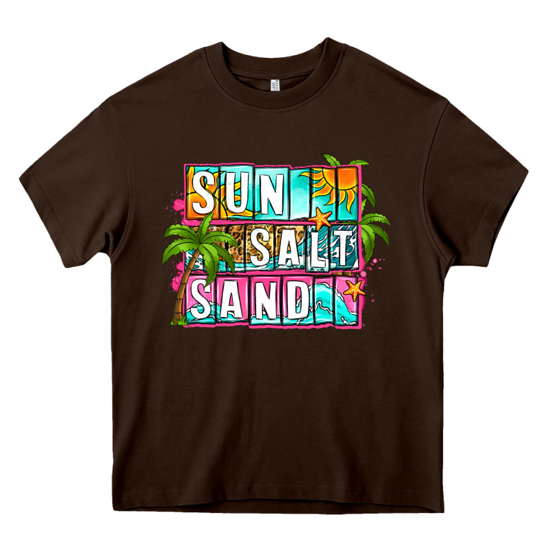 Sun Salt Sand Summer Heavy Core Tee by Zillion Design Studio | Teevron