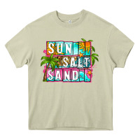 Mossy sun salt sand summer Heavy Core Tee - Zillion Design Studio