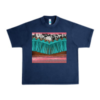 Navy western fringe cowhide leopard Urban Heavy Tee - BarkalooDesign
