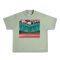 Oil Green western fringe cowhide leopard Urban Heavy Tee - BarkalooDesign