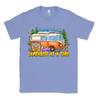 Colony Blue Making Memories Campsites Time Classic Tee - CowhideDigitalArt